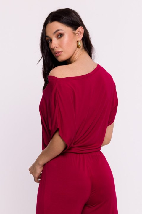 Bluzka Model B287 Bordo - BeWear BeWear Bluzka Model B287 Bordo - BeWear BeWear
