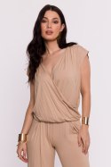 Bluzka Model B288 Beige - BeWear BeWear Bluzka Model B288 Beige - BeWear BeWear