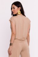 Bluzka Model B288 Beige - BeWear BeWear Bluzka Model B288 Beige - BeWear BeWear