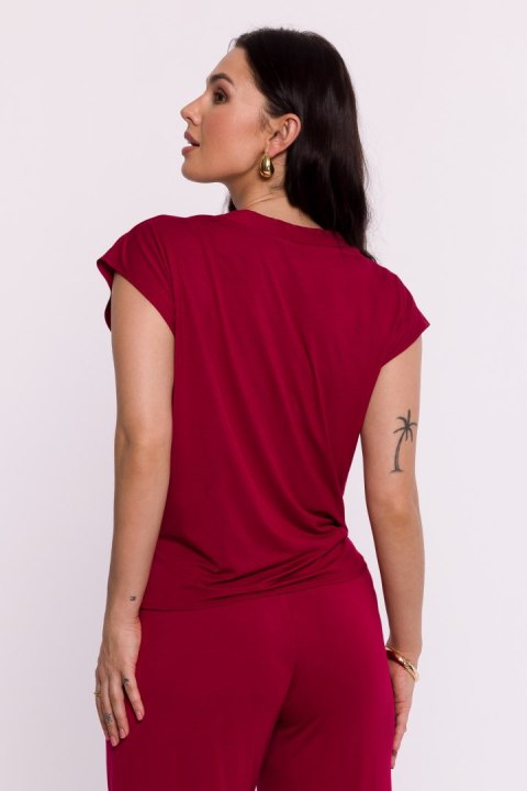 Bluzka Model B288 Bordo - BeWear BeWear Bluzka Model B288 Bordo - BeWear BeWear