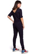 Kombinezon Damski Model B104 Navy - BeWear BeWear Kombinezon Damski Model B104 Navy - BeWear BeWear