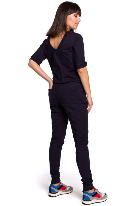 Kombinezon Damski Model B104 Navy - BeWear BeWear Kombinezon Damski Model B104 Navy - BeWear BeWear