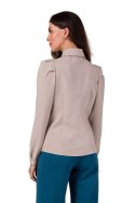 Koszula Damska Model B277 Beige - BeWear BeWear Koszula Damska Model B277 Beige - BeWear BeWear