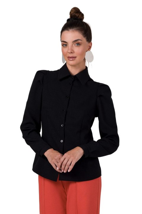 Koszula Damska Model B277 Black - BeWear BeWear Koszula Damska Model B277 Black - BeWear BeWear
