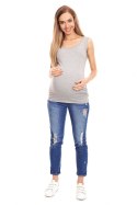 Koszulka ciążowa Model 0141 Grey - PeeKaBoo PeeKaBoo Koszulka ciążowa Model 0141 Grey - PeeKaBoo PeeKaBoo