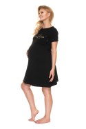 Koszulka nocna Koszula Nocna Ciążowa Model 0203 Black - PeeKaBoo PeeKaBoo Koszulka nocna Koszula Nocna Ciążowa Model 0203 Black - PeeKaBoo PeeKaBoo