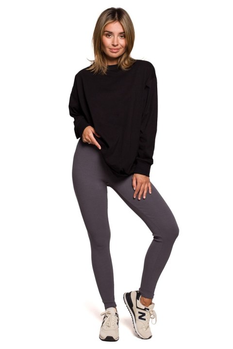 Legginsy Model B213 Antracyt - BeWear BeWear Legginsy Model B213 Antracyt - BeWear BeWear