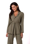 Marynarka Model B253 Oliwka - BeWear BeWear Marynarka Model B253 Oliwka - BeWear BeWear