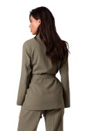 Marynarka Model B253 Oliwka - BeWear BeWear Marynarka Model B253 Oliwka - BeWear BeWear