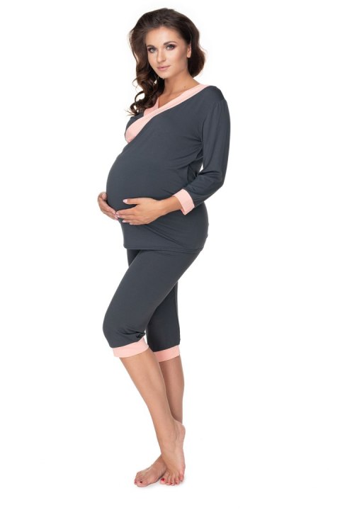Piżama Damska Model 0153 Grafit - PeeKaBoo PeeKaBoo Piżama Damska Model 0153 Grafit - PeeKaBoo PeeKaBoo