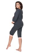 Piżama Damska Model 0153 Grafit - PeeKaBoo PeeKaBoo Piżama Damska Model 0153 Grafit - PeeKaBoo PeeKaBoo