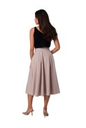 Spódnica Model B265 Beige - BeWear BeWear Spódnica Model B265 Beige - BeWear BeWear