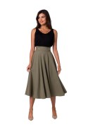 Spódnica Model B265 Oliwka - BeWear BeWear Spódnica Model B265 Oliwka - BeWear BeWear