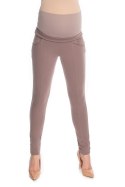 Spodnie Ciążowe Model 0174 Cappuccino - PeeKaBoo PeeKaBoo Spodnie Ciążowe Model 0174 Cappuccino - PeeKaBoo PeeKaBoo