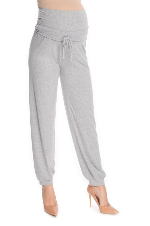 Spodnie Ciążowe Model 0176 Grey - PeeKaBoo PeeKaBoo Spodnie Ciążowe Model 0176 Grey - PeeKaBoo PeeKaBoo
