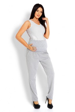 Spodnie Ciążowe Model 1276 Grey - PeeKaBoo PeeKaBoo