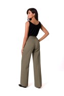 Spodnie Damskie Model B252 Oliwka - BeWear BeWear Spodnie Damskie Model B252 Oliwka - BeWear BeWear