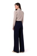 Spodnie Damskie Model B275 Navy - BeWear BeWear Spodnie Damskie Model B275 Navy - BeWear BeWear