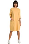 Sukienka Model B083 Yellow - BeWear BeWear Sukienka Model B083 Yellow - BeWear BeWear
