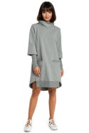 Sukienka Model B089 Grey - BeWear BeWear Sukienka Model B089 Grey - BeWear BeWear