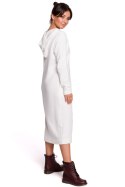 Sukienka Model B128 Ecru - BeWear BeWear Sukienka Model B128 Ecru - BeWear BeWear