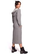 Sukienka Model B128 Grey - BeWear BeWear Sukienka Model B128 Grey - BeWear BeWear