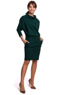 Sukienka Model B175 Dark Green - BeWear BeWear Sukienka Model B175 Dark Green - BeWear BeWear