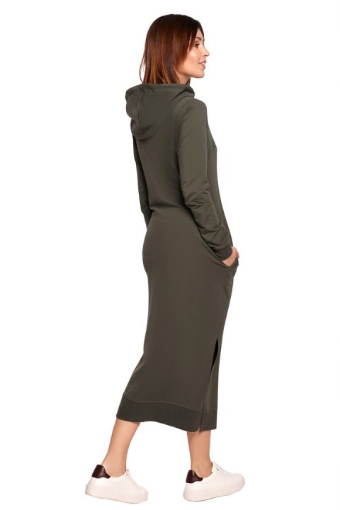 Sukienka Model B197 Militare Green - BeWear BeWear Sukienka Model B197 Militare Green - BeWear BeWear
