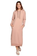 Sukienka Model B197 Mocca - BeWear BeWear Sukienka Model B197 Mocca - BeWear BeWear