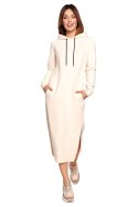 Sukienka Model B197 Śmietana - BeWear BeWear Sukienka Model B197 Śmietana - BeWear BeWear