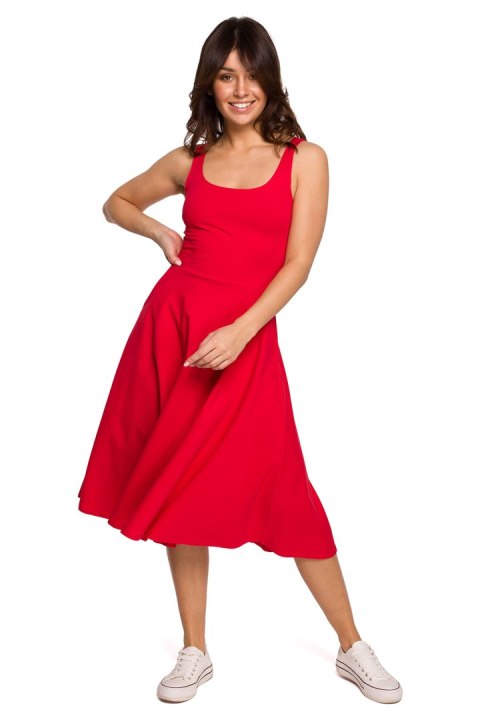 Sukienka Model B218 Red - BeWear BeWear Sukienka Model B218 Red - BeWear BeWear