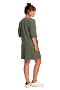 Sukienka Model B233 Khaki - BeWear BeWear Sukienka Model B233 Khaki - BeWear BeWear