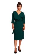 Sukienka Model B241 Dark Green - BeWear BeWear Sukienka Model B241 Dark Green - BeWear BeWear