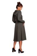 Sukienka Model B245 Militare Green - BeWear BeWear Sukienka Model B245 Militare Green - BeWear BeWear