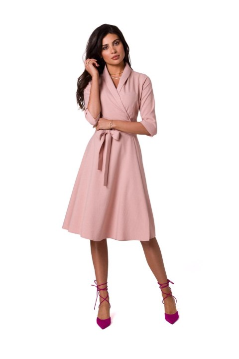 Sukienka Model B255 Pink - BeWear BeWear Sukienka Model B255 Pink - BeWear BeWear