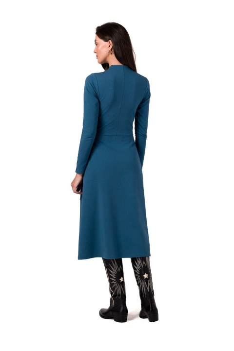 Sukienka Model B266 Morski - BeWear BeWear Sukienka Model B266 Morski - BeWear BeWear