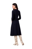 Sukienka Model B266 Navy - BeWear BeWear Sukienka Model B266 Navy - BeWear BeWear