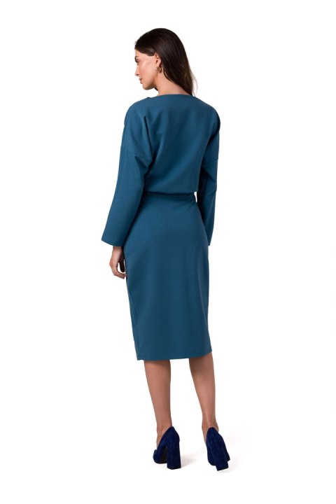 Sukienka Model B269 Morski - BeWear BeWear Sukienka Model B269 Morski - BeWear BeWear