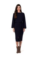 Sukienka Model B269 Navy - BeWear BeWear Sukienka Model B269 Navy - BeWear BeWear