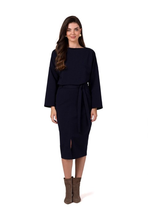 Sukienka Model B269 Navy - BeWear BeWear Sukienka Model B269 Navy - BeWear BeWear