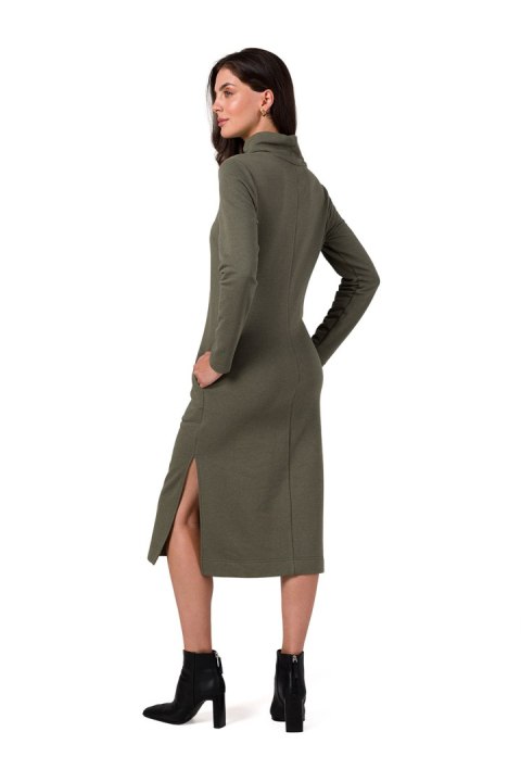 Sukienka Model B274 Khaki - BeWear BeWear Sukienka Model B274 Khaki - BeWear BeWear