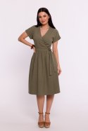 Sukienka Model B279 Oliwka - BeWear BeWear Sukienka Model B279 Oliwka - BeWear BeWear