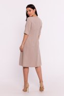 Sukienka Model B280 Beige - BeWear BeWear Sukienka Model B280 Beige - BeWear BeWear