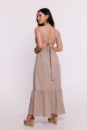 Sukienka Model B281 Beige - BeWear BeWear Sukienka Model B281 Beige - BeWear BeWear