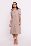 Sukienka Model B282 Beige - BeWear BeWear Sukienka Model B282 Beige - BeWear BeWear