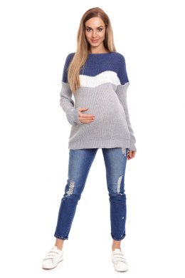 Sweter Ciążowy Model 40023 Jeans - PeeKaBoo PeeKaBoo