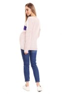 Sweter Ciążowy Model 40023 Powder Pink - PeeKaBoo PeeKaBoo Sweter Ciążowy Model 40023 Powder Pink - PeeKaBoo PeeKaBoo
