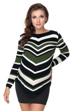 Sweter Ciążowy Model 40032 Khaki - PeeKaBoo PeeKaBoo