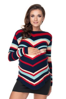 Sweter Ciążowy Model 40032 Navy - PeeKaBoo PeeKaBoo