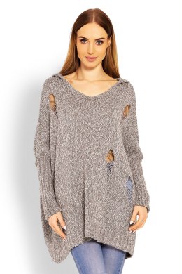 Sweter Damski Model 30055 Cappuccino - PeeKaBoo PeeKaBoo